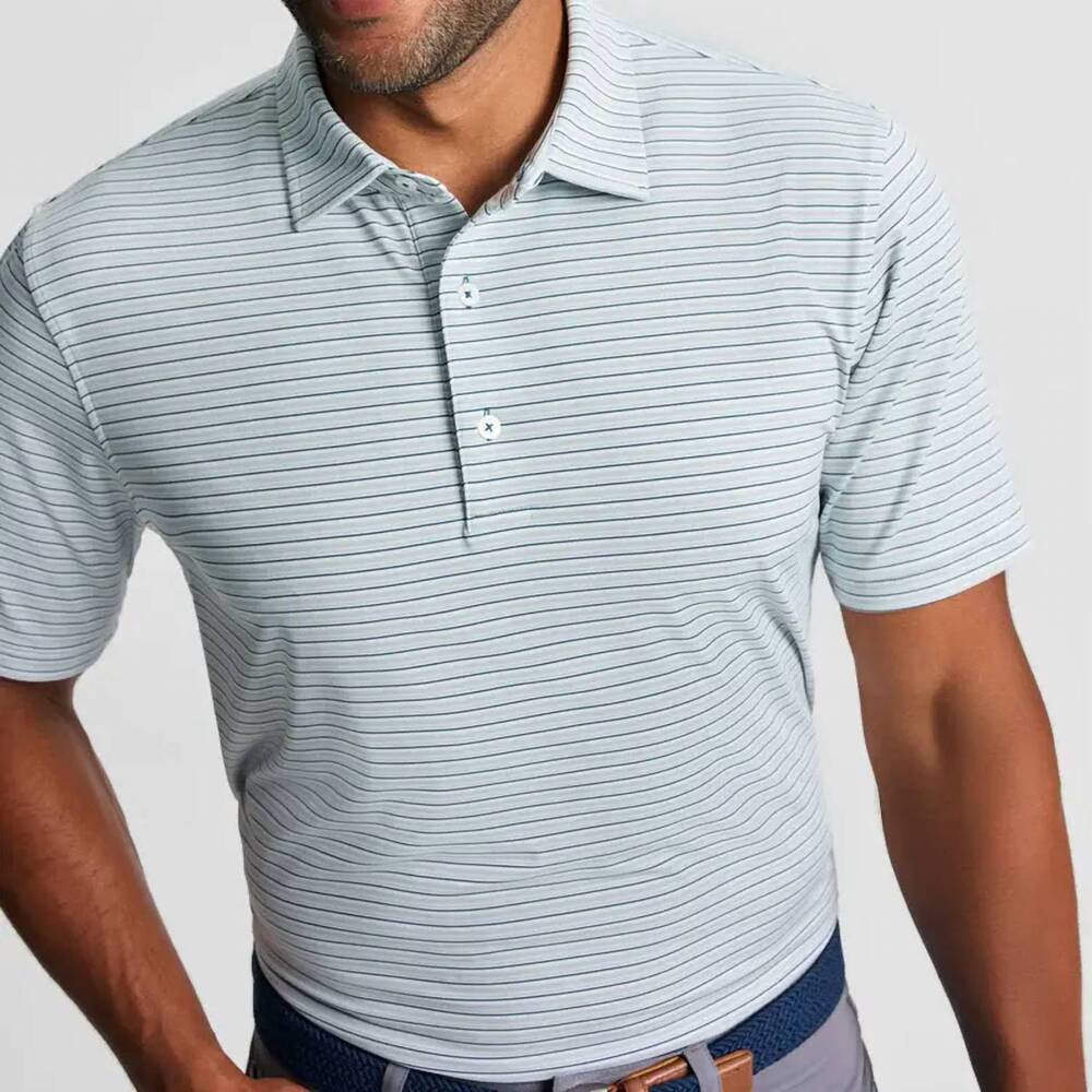 NEW GENTEAL men's easton performance polo in sleet